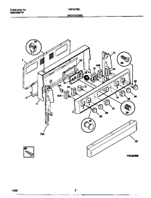 02 - Backguard parts for Frigidaire Range FEF357BEWC from AppliancePartsPros.com