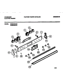 02 - Backguard parts for Frigidaire Range FES354BABC from AppliancePartsPros.com
