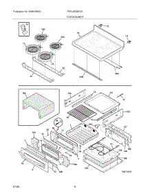 07 - Top / Drawer parts for Frigidaire Range FEFLMC55FCA from AppliancePartsPros.com