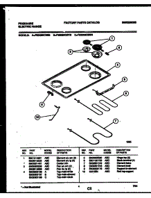 03 - Cooktop And Broiler Parts parts for Frigidaire Range FES355CBTB from AppliancePartsPros.com