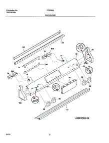 03 - Backguard parts for Frigidaire Range FES355ABF from AppliancePartsPros.com