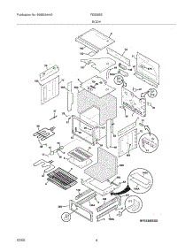 05 - Body parts for Frigidaire Range FES355ESD from AppliancePartsPros.com