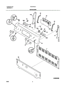 03 - Backguard parts for Frigidaire Range FEF379ACH from AppliancePartsPros.com