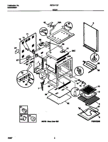 03 - Body parts for Frigidaire Range FEF377CFTB from AppliancePartsPros.com