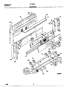 02 - Backguard parts for Frigidaire Range FEF388WCCF from AppliancePartsPros.com