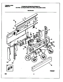 02 - Backguard parts for Frigidaire Range FEF389CFBG from AppliancePartsPros.com