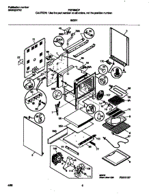 03 - Body parts for Frigidaire Range FEF389CFBH from AppliancePartsPros.com