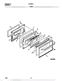 05 - Door parts for Frigidaire Range FEF389CESC from AppliancePartsPros.com