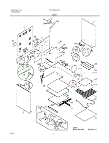 05 - Body parts for Frigidaire Range FEF389WJCC from AppliancePartsPros.com