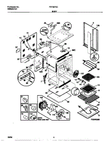 03 - Body parts for Frigidaire Range FEF387CCBF from AppliancePartsPros.com