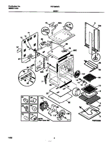 03 - Body parts for Frigidaire Range FEF388WCCC from AppliancePartsPros.com
