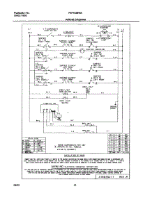 10 - Wiring Diagram parts for Frigidaire Range FEF402BWA from AppliancePartsPros.com