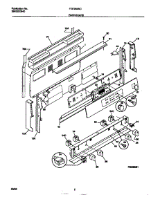 02 - Backguard parts for Frigidaire Range FEF388WCCD from AppliancePartsPros.com