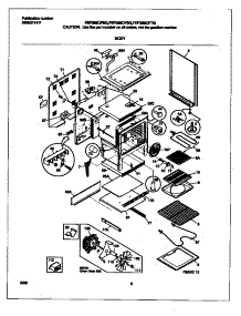 03 - Body parts for Frigidaire Range FEF389CFSG from AppliancePartsPros.com