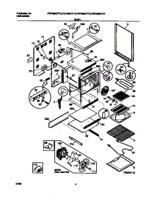 03 - Body parts for Frigidaire Range FEF389CFTF from AppliancePartsPros.com