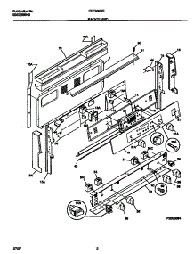 02 - Backguard parts for Frigidaire Range FEF389WFSB from AppliancePartsPros.com