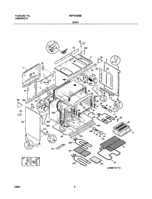 05 - Body parts for Frigidaire Range FEF455BBB from AppliancePartsPros.com
