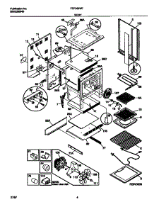 03 - Body parts for Frigidaire Range FEF389WFCB from AppliancePartsPros.com