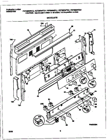 02 - Backguard parts for Frigidaire Range FEF389WFCJ from AppliancePartsPros.com