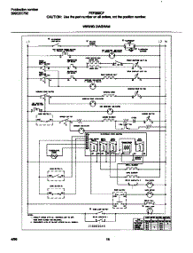 06 - Wiring Diagram parts for Frigidaire Range FEF389CFTK from AppliancePartsPros.com