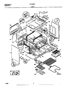 03 - Body parts for Frigidaire Range FEF455WCBA from AppliancePartsPros.com