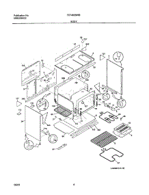 05 - Body parts for Frigidaire Range FEF402BWB from AppliancePartsPros.com