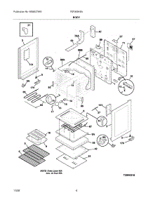 05 - Body parts for Frigidaire Range FEF369HBA from AppliancePartsPros.com