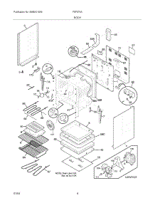 05 - Body parts for Frigidaire Range FEF376AQK from AppliancePartsPros.com