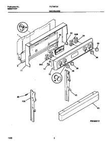 02 - Backguard parts for Frigidaire Range FEF367CATD from AppliancePartsPros.com