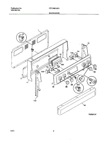03 - Backguard parts for Frigidaire Range FEF368CJSD from AppliancePartsPros.com