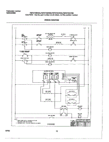 12 - Wiring Diagram parts for Frigidaire Range FEF375BHBB from AppliancePartsPros.com