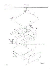 07 - Top / Drawer parts for Frigidaire Range FEF388CJBB from AppliancePartsPros.com