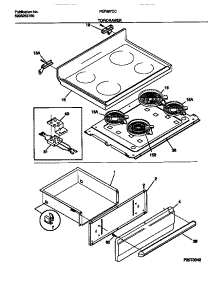 04 - Top / Drawer parts for Frigidaire Range FEF387CCTA from AppliancePartsPros.com