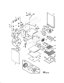 Body parts for Frigidaire Range FEF376CJTA from AppliancePartsPros.com