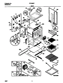 03 - Body parts for Frigidaire Range FEF389WFSA from AppliancePartsPros.com