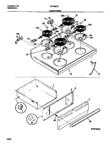 04 - Top / Drawer parts for Frigidaire Range FEF385CCSC from AppliancePartsPros.com