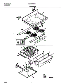 04 - Top / Drawer parts for Frigidaire Range FEF388WCCG from AppliancePartsPros.com