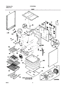 05 - Body parts for Frigidaire Range FEF357BSA from AppliancePartsPros.com