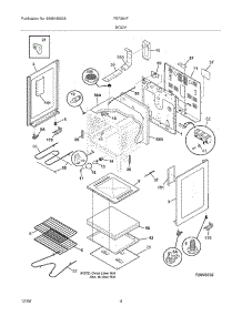 05 - Body parts for Frigidaire Range FEF364FSC from AppliancePartsPros.com