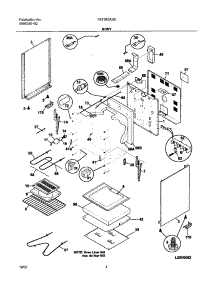 05 - Body parts for Frigidaire Range FEF365ASE from AppliancePartsPros.com
