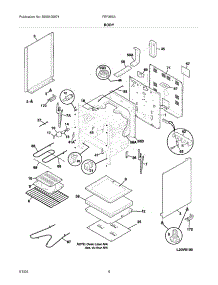 05 - Body parts for Frigidaire Range FEF365ASH from AppliancePartsPros.com