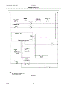 10 - Wiring Schematic parts for Frigidaire Range FEF365AQC from AppliancePartsPros.com