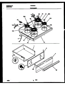 04 - Cooktop And Drawer Parts parts for Frigidaire Range FEF364SADA from AppliancePartsPros.com