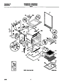 03 - Body parts for Frigidaire Range FEF365CGSA from AppliancePartsPros.com