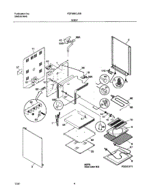 05 - Body parts for Frigidaire Range FEF366CJSB from AppliancePartsPros.com