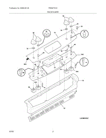 03 - Backguard parts for Frigidaire Range FES367DCC from AppliancePartsPros.com