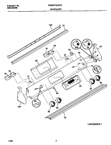 02 - Backguard parts for Frigidaire Range FES367CEBF from AppliancePartsPros.com