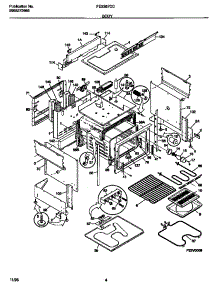 03 - Body parts for Frigidaire Range FES367CCS1 from AppliancePartsPros.com