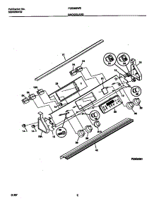 02 - Backguard parts for Frigidaire Range FES388WECA from AppliancePartsPros.com