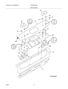 03 - Backguard parts for Frigidaire Range FFED3005LWA from AppliancePartsPros.com